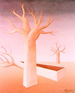 La vie des arbres, huile sur toile, 65x81, 1980